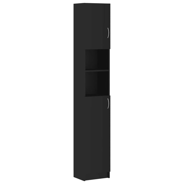 Dulap de baie, negru, 32x25,5x190 cm, lemn prelucrat - WALTI WALTI