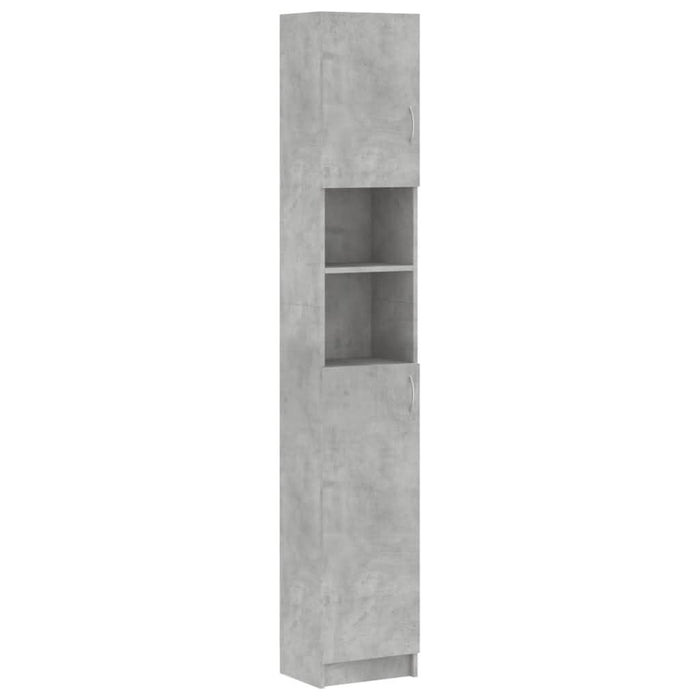 Dulap de baie, gri beton, 32 x 25,5 x 190 cm, lemn prelucrat - WALTI WALTI