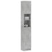 Dulap de baie, gri beton, 32 x 25,5 x 190 cm, lemn prelucrat - WALTI WALTI