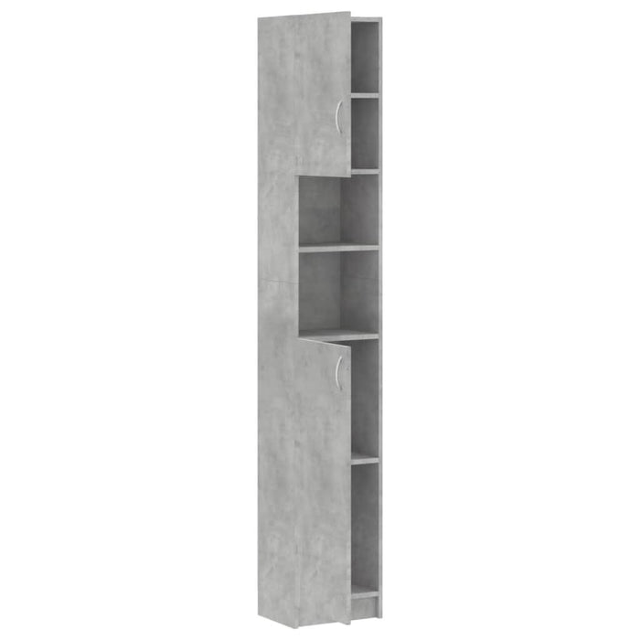 Dulap de baie, gri beton, 32 x 25,5 x 190 cm, lemn prelucrat - WALTI WALTI