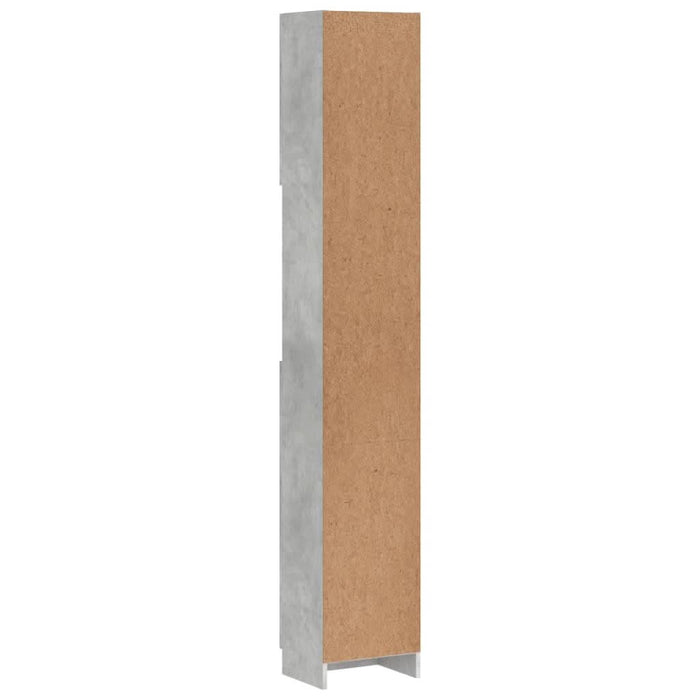 Dulap de baie, gri beton, 32 x 25,5 x 190 cm, lemn prelucrat - WALTI WALTI