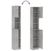 Dulap de baie, gri beton, 32 x 25,5 x 190 cm, lemn prelucrat - WALTI WALTI