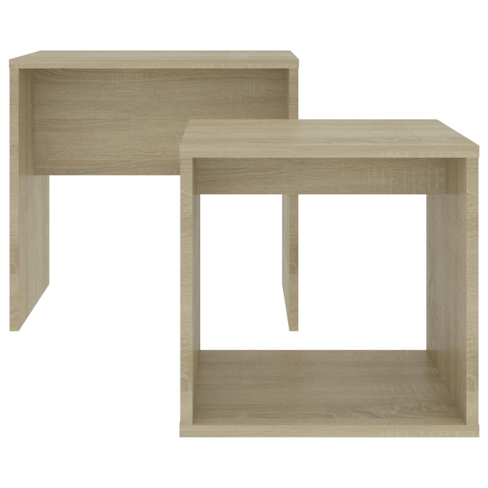Set măsuțe de cafea, stejar Sonoma, 48x30x45 cm, lemn prelucrat WALTI