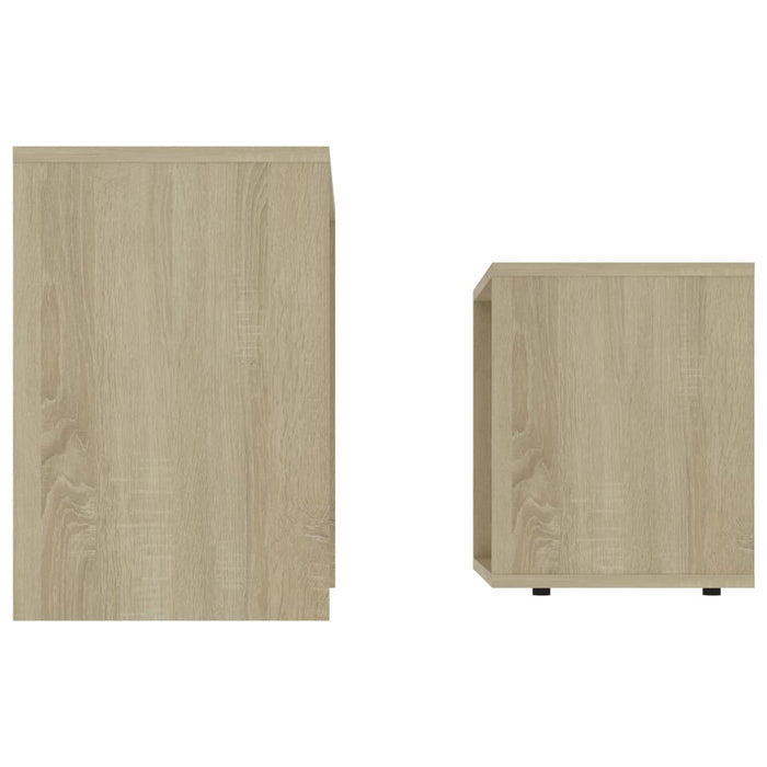Set măsuțe de cafea, stejar Sonoma, 48x30x45 cm, lemn prelucrat WALTI