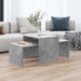 Set măsuțe de cafea, gri beton, 100x48x40 cm, lemn prelucrat - WALTI WALTI