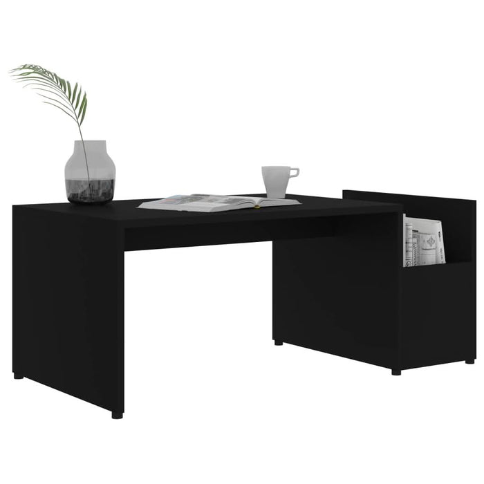 Măsuță de cafea, negru, 90x45x35 cm, lemn prelucrat - WALTI WALTI