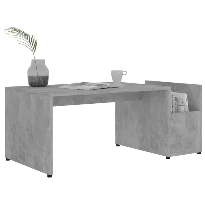 Măsuță de cafea, gri beton, 90 x 45 x 35 cm, lemn prelucrat - WALTI WALTI
