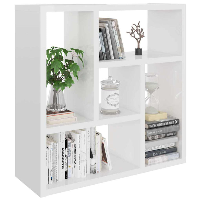 Raft de perete alb extralucios 45x16x45 cm lemn prelucrat WALTI