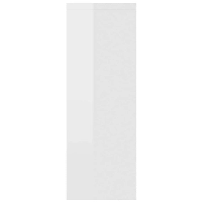 Raft de perete alb extralucios 45x16x45 cm lemn prelucrat WALTI