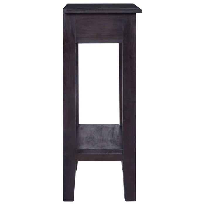 Masă consolă negru cafeniu deschis 60x30x75cm lemn masiv mahon WALTI