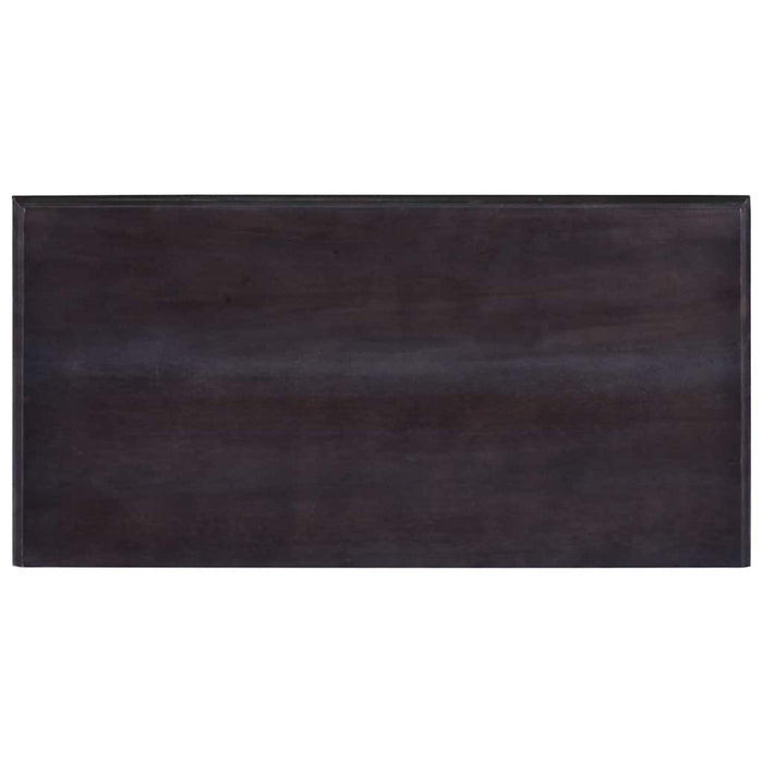 Masă consolă negru cafeniu deschis 60x30x75cm lemn masiv mahon WALTI