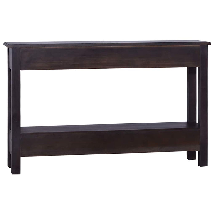 Masă consolă, negru cafeniu, 120x30x75 cm, lemn masiv mahon WALTI