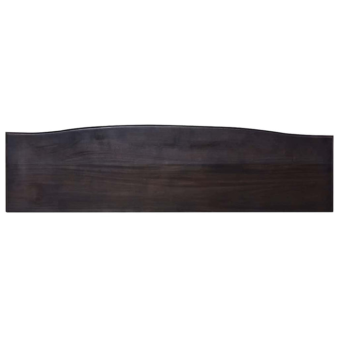 Masă consolă, negru cafeniu, 120x30x75 cm, lemn masiv mahon WALTI