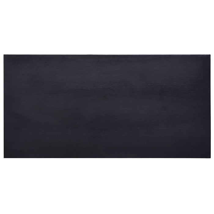 Dulap lateral, negru, 60x30x75 cm, lemn masiv de mahon WALTI