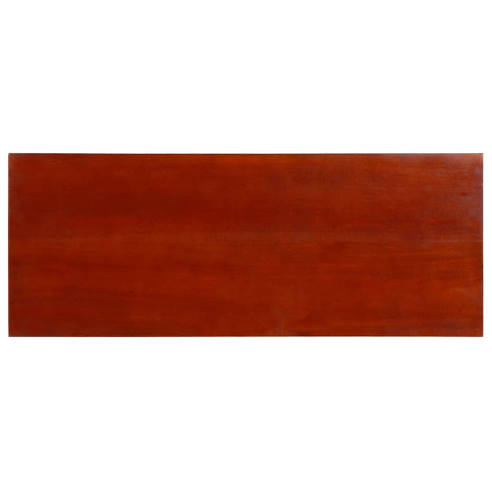 Masă consolă, maro clasic, 90x30x75cm, lemn masiv de mahon WALTI