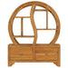 Dulap cu raft Yin Yang, 68 x 26 x 83 cm, lemn masiv de tec - WALTI WALTI