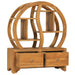 Dulap cu raft Yin Yang, 68 x 26 x 83 cm, lemn masiv de tec - WALTI WALTI
