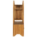 Dulap cu raft Yin Yang, 68 x 26 x 83 cm, lemn masiv de tec - WALTI WALTI