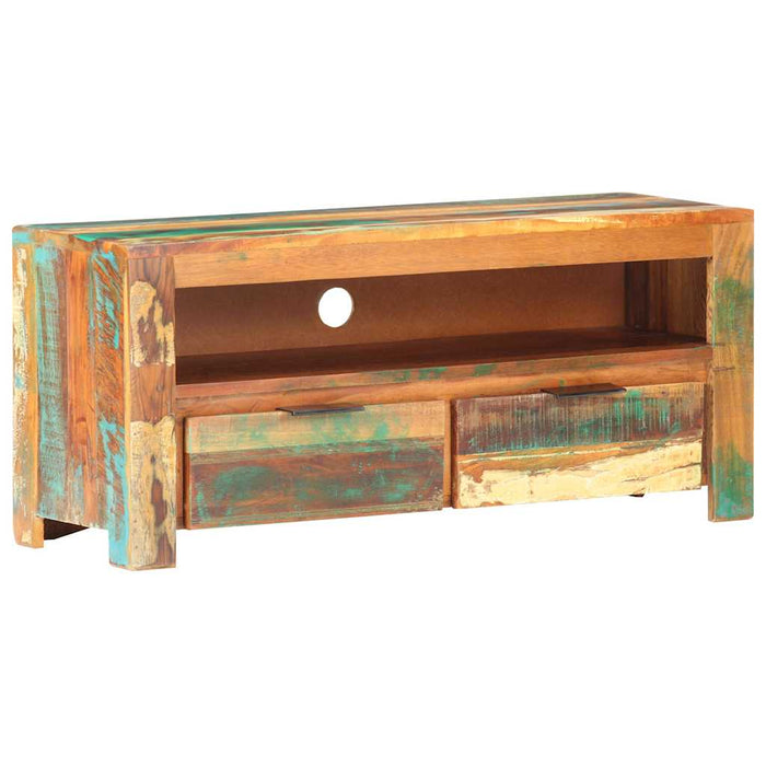 Comodă TV, 90 x 30 x 40 cm, lemn masiv reciclat WALTI