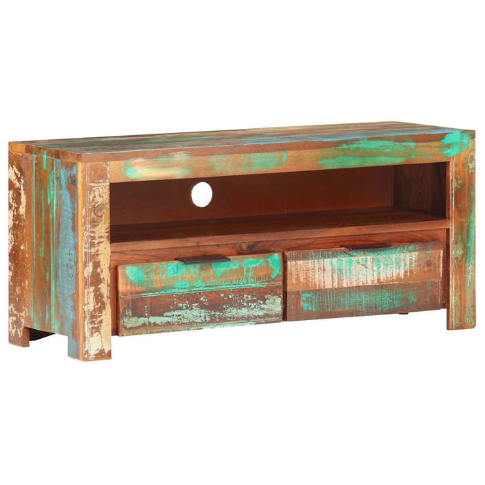 Comodă TV, 90 x 30 x 40 cm, lemn masiv reciclat WALTI