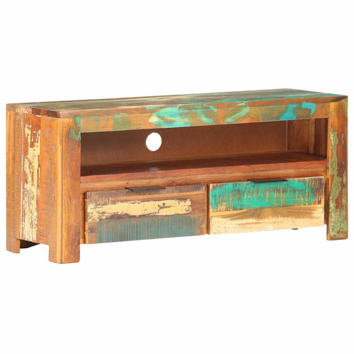 Comodă TV, 90 x 30 x 40 cm, lemn masiv reciclat WALTI