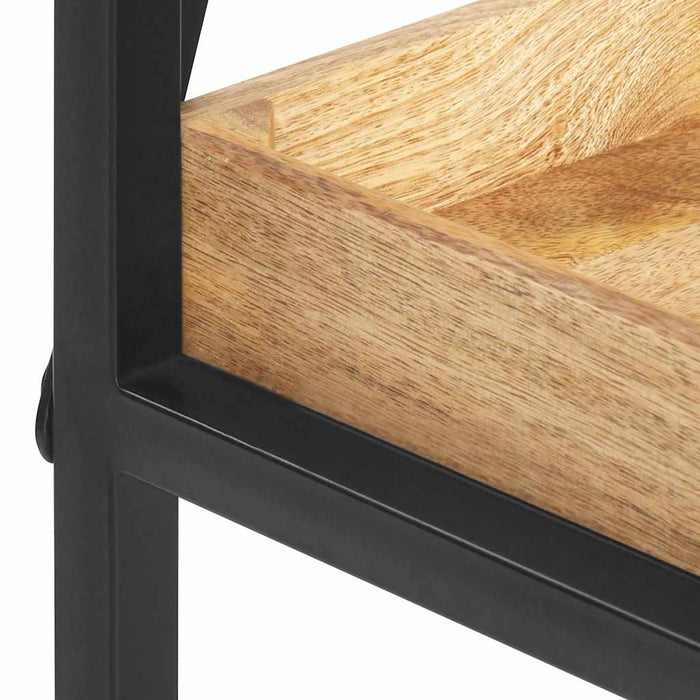 Bibliotecă cu 5 rafturi, 120 x 39 x 180 cm, lemn masiv mango WALTI