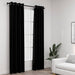 Draperii opace, aspect in, cu ocheți, 2 buc., negru, 140x225 cm - WALTI WALTI