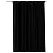 Draperii opace, aspect de in, negru, 290 x 245 cm, cu cârlige - WALTI WALTI
