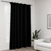 Draperii opace, aspect de in, negru, 290 x 245 cm, cu cârlige - WALTI WALTI