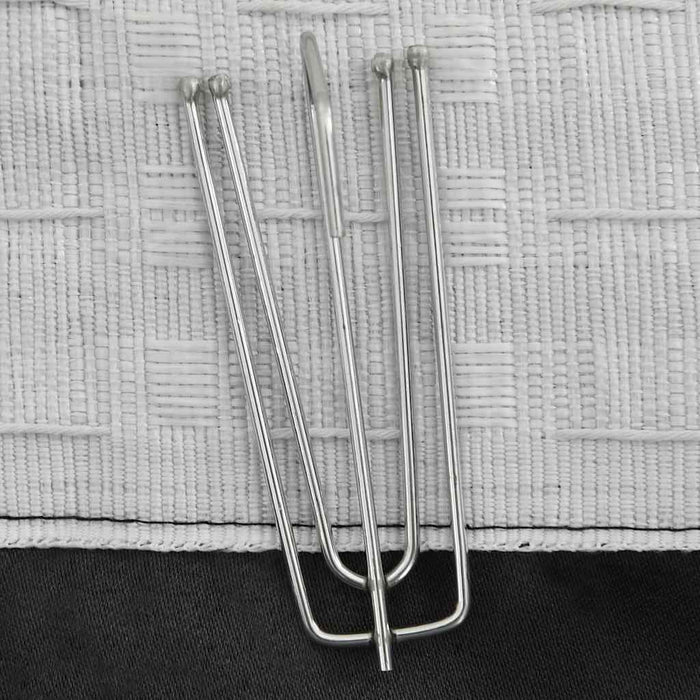 Draperii opace aspect in, cârlige, 2 buc., antracit, 140x225 cm - WALTI WALTI