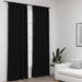 Draperii opace aspect in, cârlige, 2 buc., antracit, 140x245 cm - WALTI WALTI
