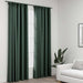 Perdele opace aspect pânză, cârlige, 2 buc. verde, 140x225 cm - WALTI WALTI
