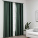 Draperii opace aspect in, cu cârlige, 2 buc. verde, 140x245 cm - WALTI WALTI
