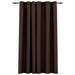 Perdea opacă, aspect pânză, cu ocheți, gri taupe, 290x245 cm - WALTI WALTI