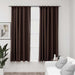 Draperii opace aspect in, cârlige, 2 buc. gri taupe, 140x175 cm - WALTI WALTI