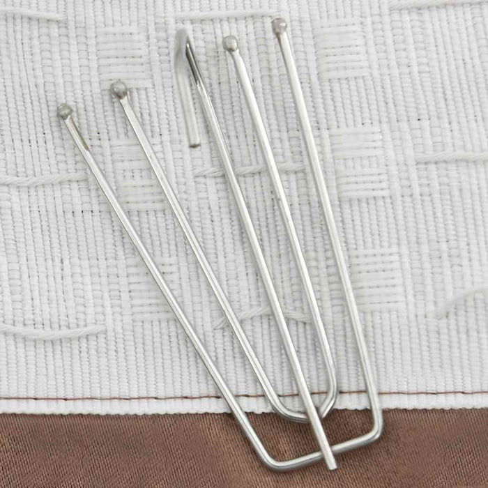 Perdele opace aspect pânză cârlige 2 buc. gri taupe 140x225 cm - WALTI WALTI