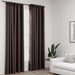 Draperii opace aspect pânză cârlige 2 buc. gri taupe 140x245 cm - WALTI WALTI