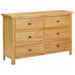 Dulap cu sertare, 105 x 33,5 x 73 cm, lemn masiv stejar - WALTI WALTI