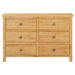 Dulap cu sertare, 105 x 33,5 x 73 cm, lemn masiv stejar - WALTI WALTI