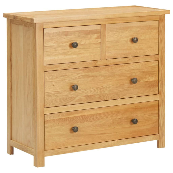 Dulap cu sertare, 80 x 35 x 75 cm, lemn masiv stejar - WALTI WALTI
