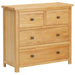 Dulap cu sertare, 80 x 35 x 75 cm, lemn masiv stejar - WALTI WALTI