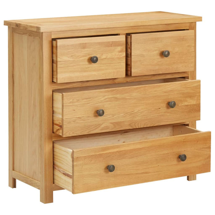 Dulap cu sertare, 80 x 35 x 75 cm, lemn masiv stejar - WALTI WALTI