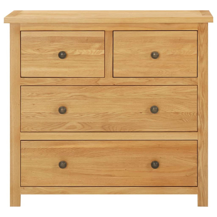 Dulap cu sertare, 80 x 35 x 75 cm, lemn masiv stejar - WALTI WALTI