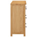 Dulap cu sertare, 80 x 35 x 75 cm, lemn masiv stejar - WALTI WALTI