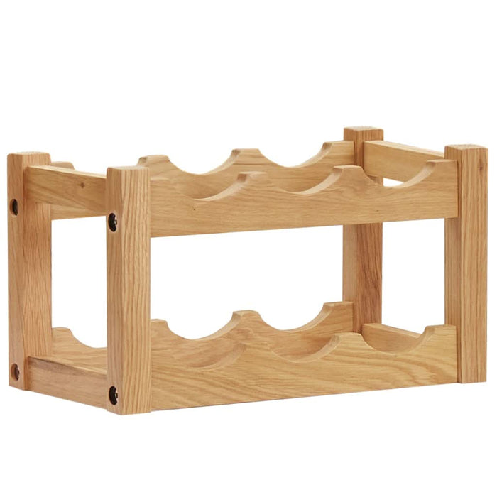Suport 6 sticle de vin, 37 x 21 x 21, lemn masiv de stejar - WALTI WALTI
