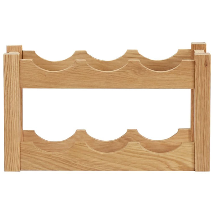 Suport 6 sticle de vin, 37 x 21 x 21, lemn masiv de stejar - WALTI WALTI