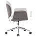 Scaun de birou pivotant, gri, material textil - WALTI WALTI