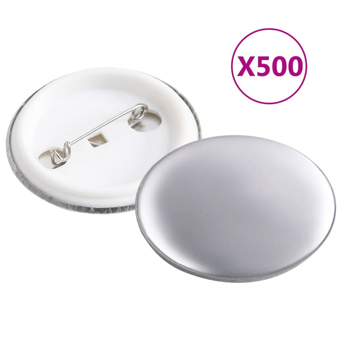 Piese ecuson cu agrafă de prindere pe spate 500 seturi 37 mm - WALTI WALTI