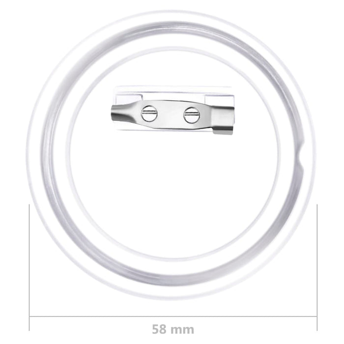 Set de ecusoane cu ac, 100 seturi, 58 mm, acril - WALTI WALTI