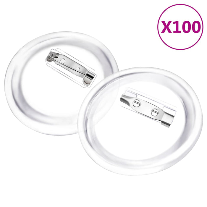 Set de ecusoane cu ac, 100 seturi, 44 mm, acril - WALTI WALTI